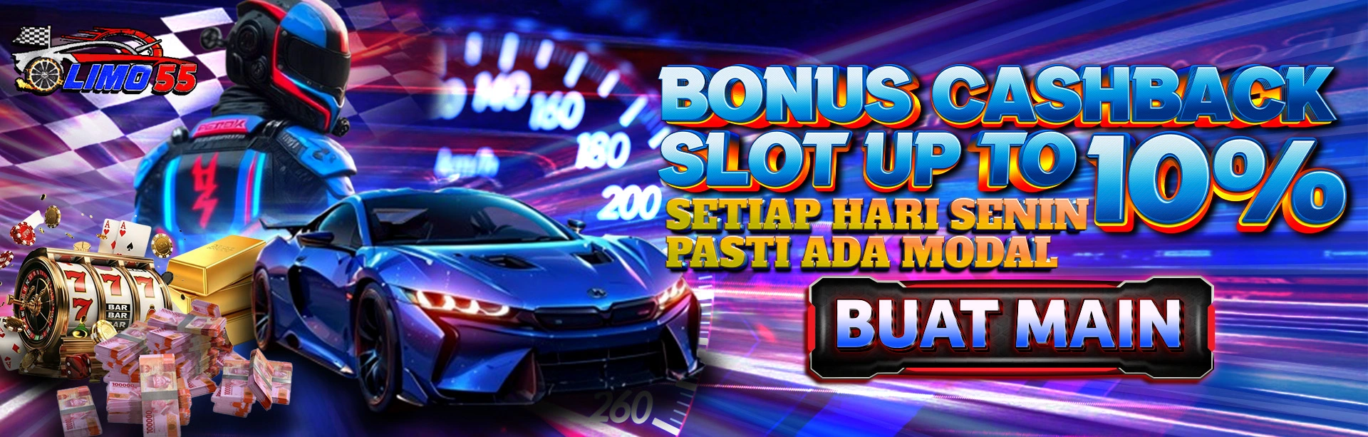 BONUS CASHBACK SLOT UP TO 10%