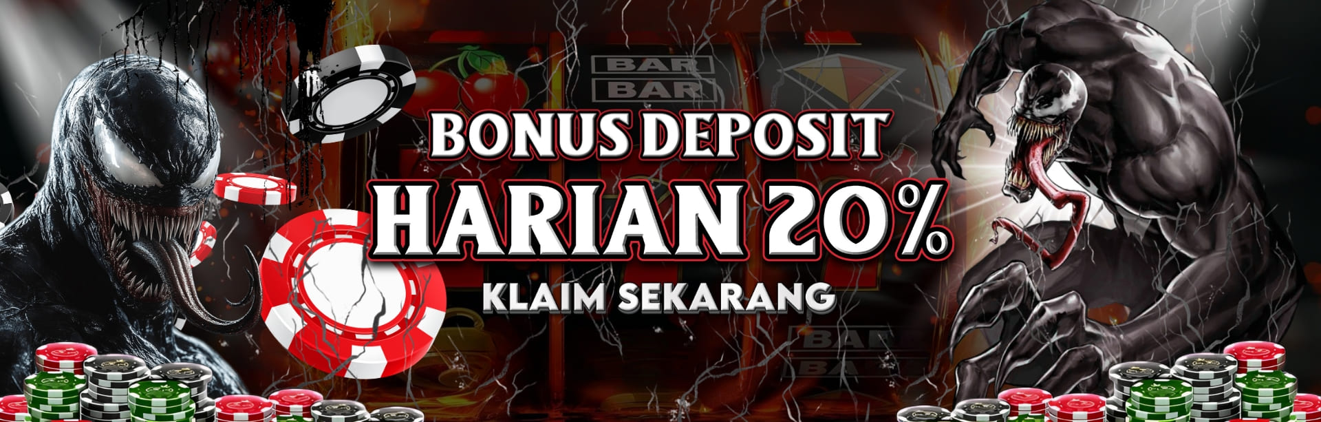 Bonus Deposit Harian 20% Venom55